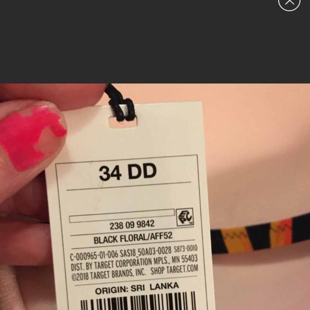 Shade Shore Lightly Lined V Bikini Top 34DD - Picture 4 of 5